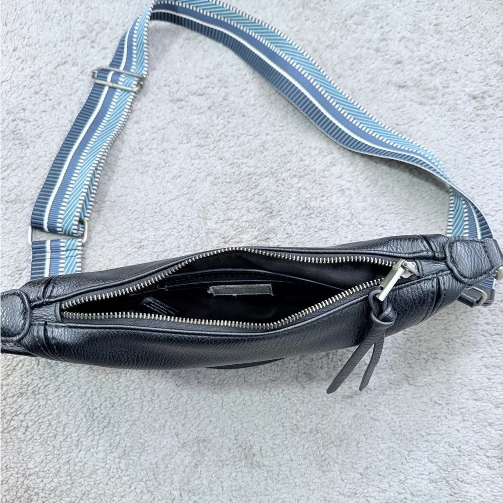 Anthropologie Mini Luna Black Leather crossbody Bag - Picture 4 of 6